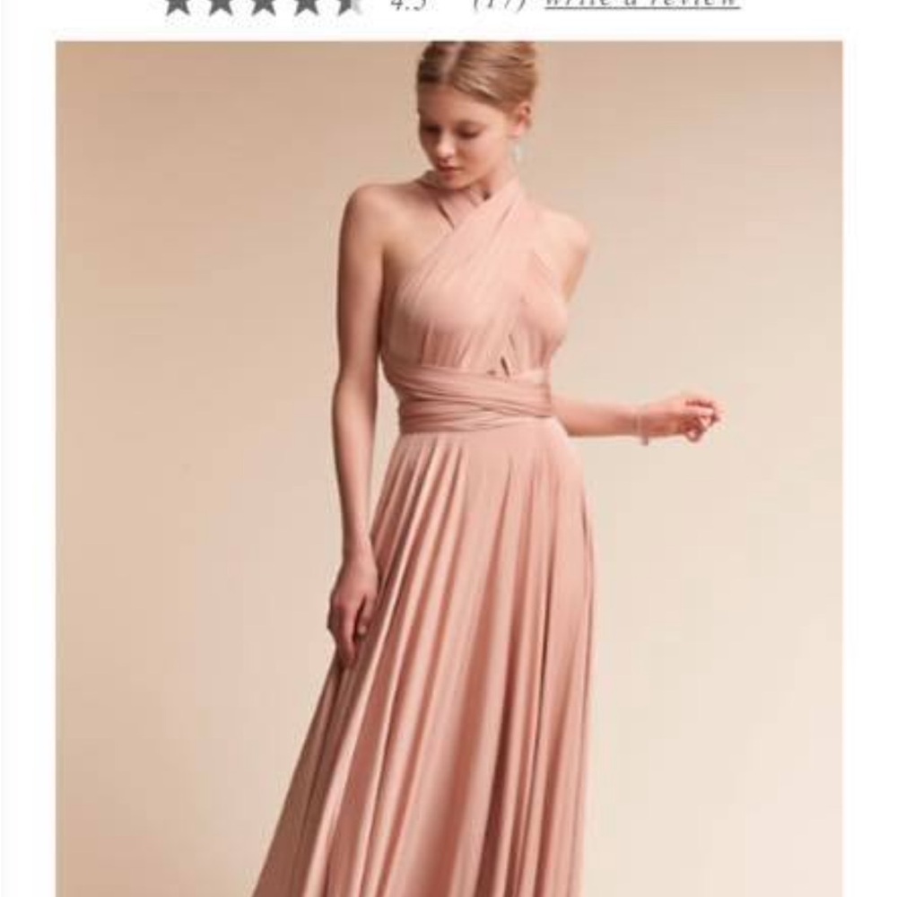 Lulu's Peach Maxi Dress - Tricks of the Trade Blush Pink Maxi Dress - Picture 5 of 5